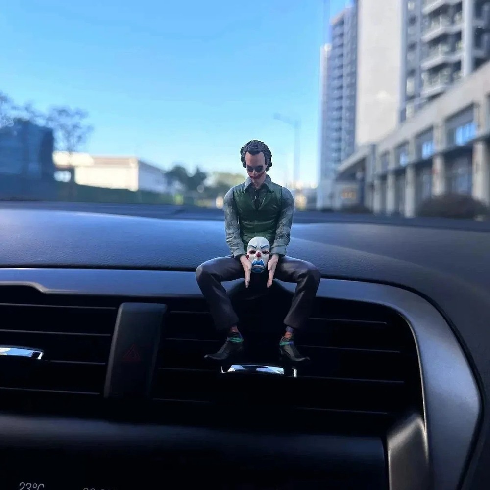 Joker Heath Ledger Figure Car Dashboard Ornament Collectible Action Statue