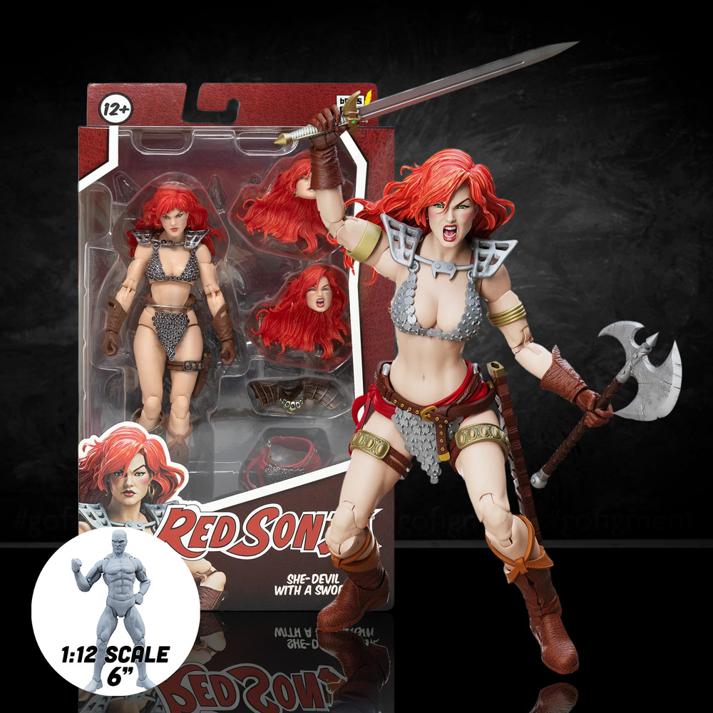 Red Sonja 50th Anniversary Epic H.A.C.K.S. 1:12 Scale Action Figure – Boss Fight