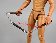 1/6 Chinese Kung Fu Shaolin Staff Nunchaku Three-section Cudgel 12” Figure Body