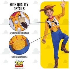 Disney Official Woody Costume for Kids, Includes Woody Hat 5-6 YEARS