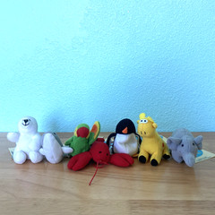 1997 Princess Soft Toys WeeBeanies Lot of 7 w/ Tags First Editions of 12