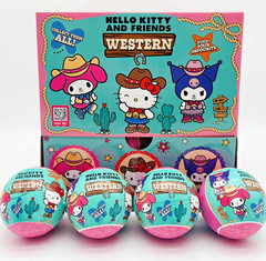4x Hello Kitty Kuromi Western Blind Ball Figure New Official Exclusive Sealed