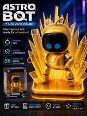 Astro Bot Gold Vinyl Figure 7-Inch by CultureFly – Limited Edition – New Sealed