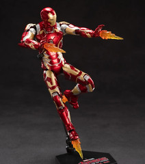 Marvel Avengers Iron Man Mark 43 MK43 Ironman Toy LED Light Action Figure Model