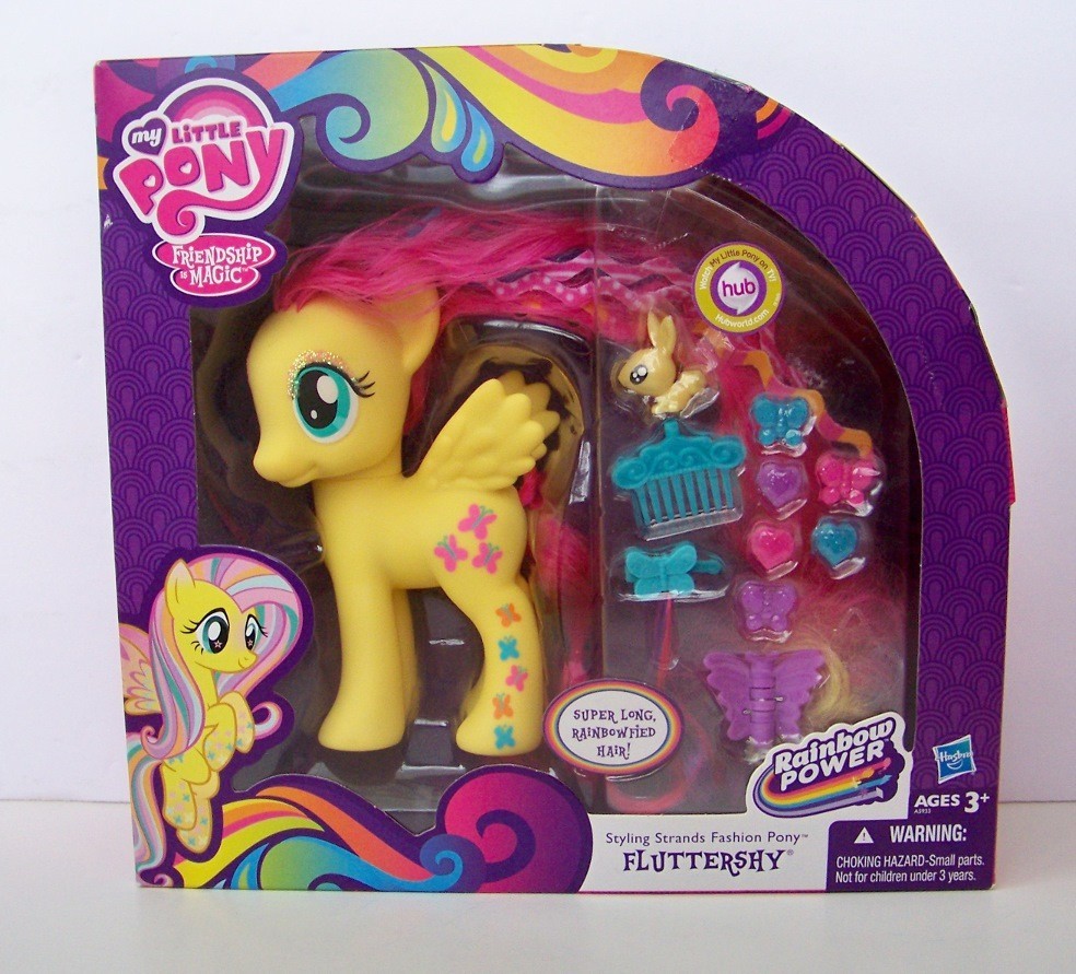 My Little Pony Friendship Is Magic FLUTTERSHY Rainbow Power Super Long Hair NEW