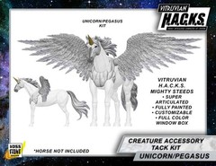 Mighty Steeds -Bright Pegasus & Unicorn Kit Action Figure Accessories
