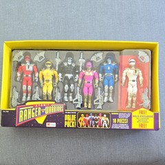 Vintage RARE Lanard Atomic Ranger Warriors Set 6 Figures w/ 12 Weapons FULL SET