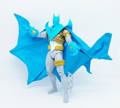 SU-MF-C-KA: Custom Blue Wired Cape for McFarlane Knightfall Azrael Batman