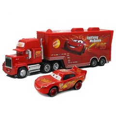 Disney Pixar Cars Lightning McQueen Mack Hauler Truck & Car Set Model Toys Gifts