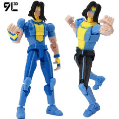 14cm Fully Articulated Action Figure 3D Printed Poseable Collectible Model Toy
