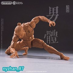 Romankey 1：12 Yellow Super Flexible Man Body 6”Joint Action Figure model Doll