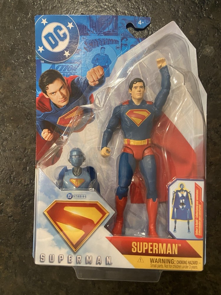Spin Master DC Superman Action Figure w/ Cape & Extra Hands, Plastic, 4+