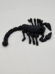 3D Printed Scorpion, Realistic Articulated & Flexible Joints, PLA, 9″, Black