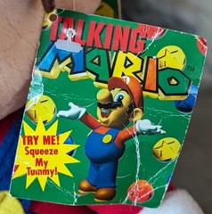 Rare 1997 Nintendo Talking Mario Plush Mario Brothers None Working