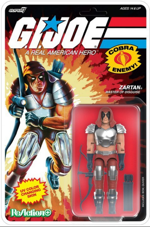 GI Joe ReAction+ Zartan Action Figure [Comic]