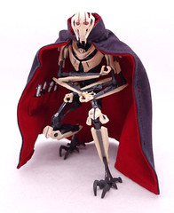 SU-C-GGR-B-V2: 1/12 Black Wired cape w/ pocket for Black Series General Grievous