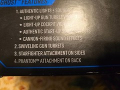Star Wars Micro Galaxy Squadron GHOST Rebels Light & Sounds w/4 Mini Figures