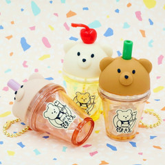 Surprise Fidget Blind Box Capsule Sensory Toy Acrylic Shaker Drink Keychain