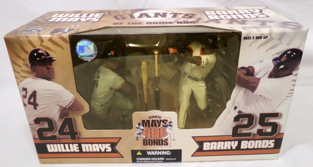 McFarlane Willie Mays & Barry Bonds Giants 6″ MLB Baseball Figure 2-Pack New