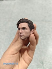 US 1/6 Spider-Man Tom Holland Head Sculpt Carved For 12″ Male Action Figure Body