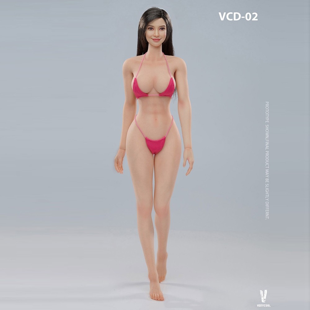 VERYCOOL VCD-02A 1/6 Female Action Figure Body Mid Bust Pale Skin Soldier Model