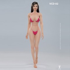 VERYCOOL VCD-02A 1/6 Female Action Figure Body Mid Bust Pale Skin Soldier Model
