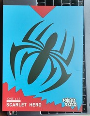 In Stock Mess Toys Spider-Man Scarlet Hero Blue Cloth Battle Suit Action Figure