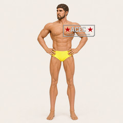Custom Uncensored PHICEN 1/6 Beard 12″ Male Seamless Strong Muscular Figure Set