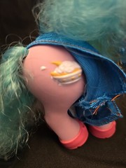 Vintage My Little Pony G1 Banana Surprise Sundae Best Hasbro 1978 with clothes