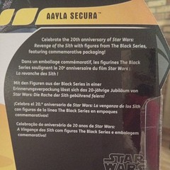 Star Wars Black Series Aayla Secura Revenge of the Sith 20th Anniversary Hasbro