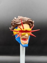 Marvel Legends Custom Jim Lee Cyclops Massive Blast Head 1/12 Scale Painted