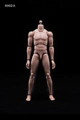 USA MX02-A 1/6 Male Action Figure Body Model Toy Suntan Skin Flexible 12in Body