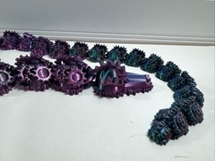 21” 3D Printed (PLA Silk) Tri-Color Steam Punk Dragon Fully Articulated