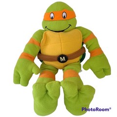 nickelodeon Ninja Turtles Preowned Soft And Cuddly Age 3+ Green /Orange