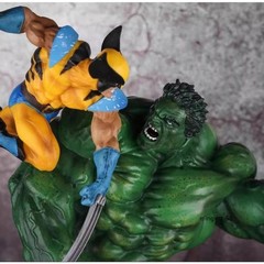 US STOCK Hulk VS. Wolverine 13” Figure Statue Model Toy Collection Gift PVC New