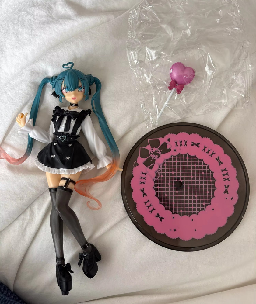 21cm Hatsune Miku Sweet Lolita Figure Heart Wand Anime Statue Model Toy With Box