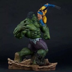 US STOCK Hulk VS. Wolverine 13” Figure Statue Model Toy Collection Gift PVC New