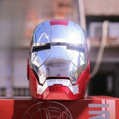 Iron man Mk5 1:1 Electric Helmet Jarvis Wearable Voice Control Halloween Cosplay