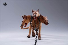 JXK 1/6 Fierce Hell Three-headed Dog Figure Animal Model Adult Xmas Gift Toys