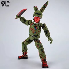 9L3D Printed FNAF Freddy Fazbear Springtrap Action Figure Collectible