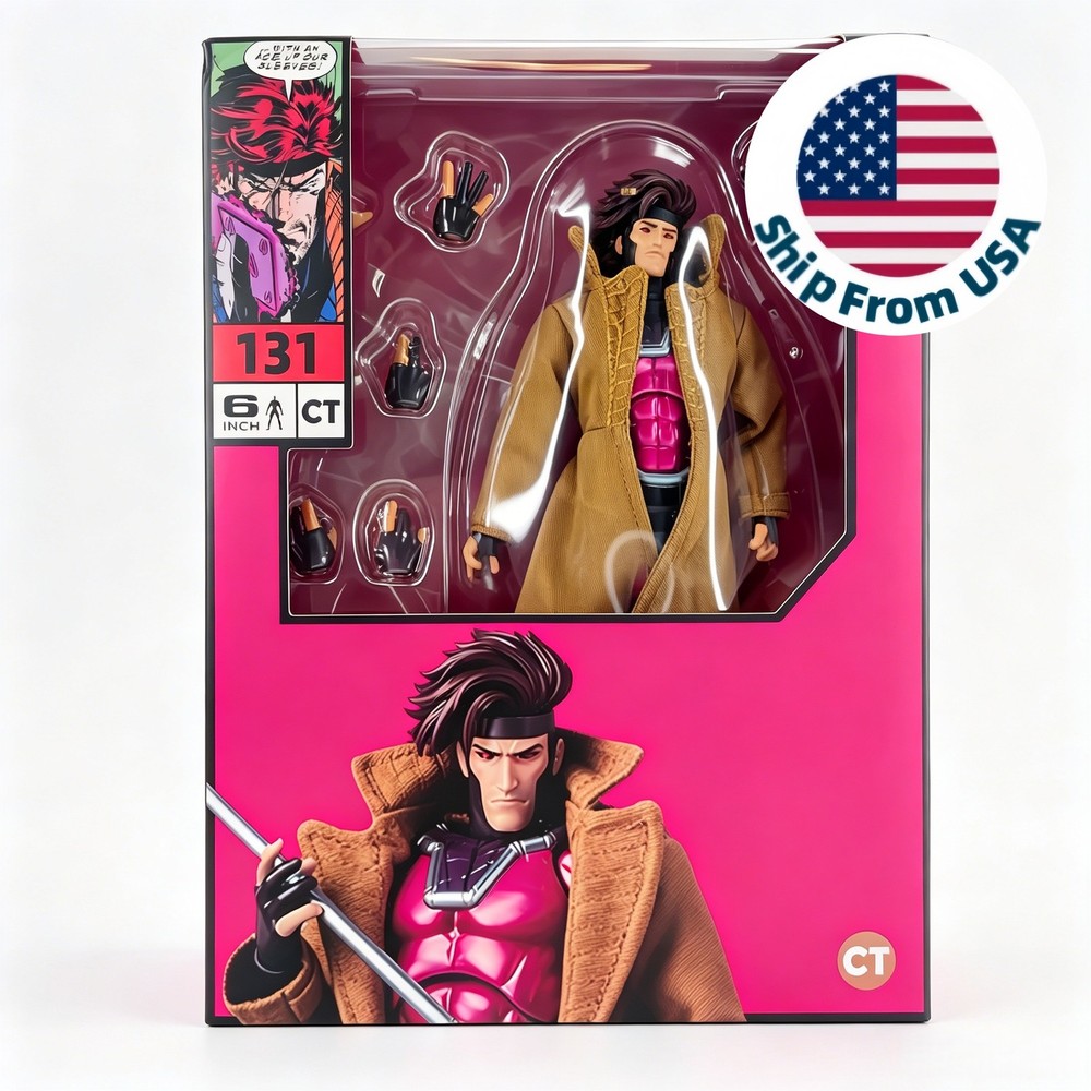 CT Toys MAFEX No.131 X-Men Gambit Comic Ver. Action Figure New Boxed (US STOCK)