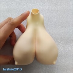 1:6 Female Pale Super Large Breast Bust Cover Model For 12” PH TBL Figure Body