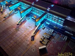 1/200 Airplane Airport Module Terminal Apron Model with Lighting Scene DIY Toy