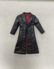 1/12 black overcoat for 6″ blade figure SHF Nota Mezco MixMax PHICEN Figma ❶USA❶