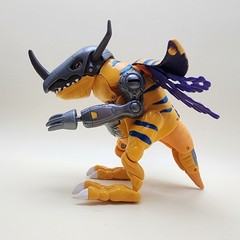 DIGIMON (Vintage 1999) METALGREYMON Greymon 6″ Digivolving [100% COMPLETE]