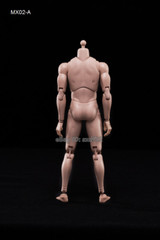 MX02-AB 1/6 Men Figure Body 2.0 Nude Narrow Shoulders 12” Flexible Doll Toys