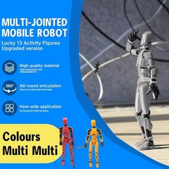 6 Pack Assembly Completed T13 3D Action Figure,Dummy Nova Titan Lucky 13 Acti…