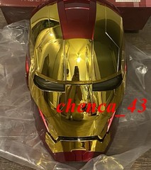 US!!! Autoking Iron Man Helmet MK5 1/1 Voice-controll Mask or Reactor Base Stand