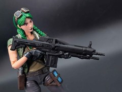 1/12 scale 3D printed scifi heavy assault rifle for classified marvel legends