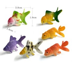 12pcs Mini Fish Animal Toy PVC Action Figure Kids Toys Party Children Gifts